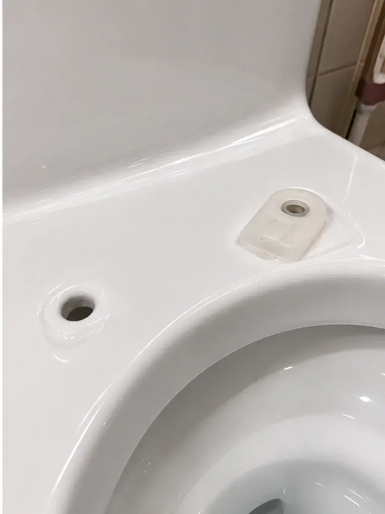 Toilette après le ménage